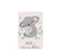 Poezjzw Ambientadores rectangulares con aroma a lavanda para coche, lindo patrón de koala mamá y bebé, 6 tabletas de aromaterapia para armario, zapatero, eliminar