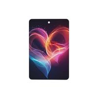 Poezjzw Ambientadores rectangulares con aroma a lavanda para coche, patrón de amor, 4 tabletas de aromaterapia para armario y zapatos