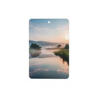 Poezjzw Ambientadores rectangulares con aroma a lavanda para coche, patrón de corrientes, 4 tabletas de aromaterapia para armario y zapatos