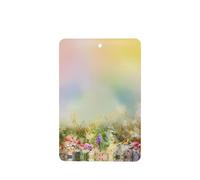Poezjzw Ambientadores rectangulares con aroma a lavanda para coche, patrón de flores de primavera, 6 unidades, tabletas de aromaterapia para armario, zapatero, eliminar