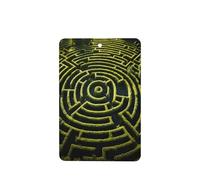 Poezjzw Ambientadores rectangulares con aroma a lavanda para coche, patrón de laberintos, 4 tabletas de aromaterapia para armario y zapatos