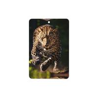 Poezjzw Ambientadores rectangulares con aroma a lavanda para coche, patrón de leopardo, 4 unidades, tabletas de aromaterapia para armario y zapatos