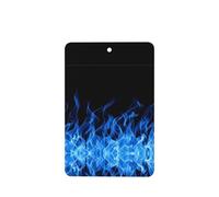 Poezjzw Ambientadores rectangulares con aroma a lavanda para coche, patrón de llama azul, 6 unidades, tabletas de aromaterapia para armario, zapatero, eliminar