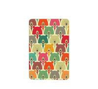 Poezjzw Ambientadores rectangulares con aroma a lavanda para coche, patrón de osos coloridos, 4 unidades, tabletas de aromaterapia para armario, zapatero, eliminar