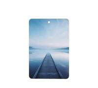 Poezjzw Ambientadores rectangulares con aroma a lavanda para coche, patrón de puente Laihe, 4 tabletas de aromaterapia para armario y zapatos