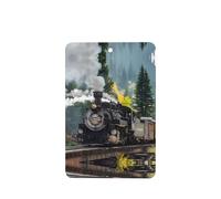 Poezjzw Ambientadores rectangulares con aroma a lavanda para coche, patrón de tren de vapor, 4 tabletas de aromaterapia para armario, zapatero, eliminar