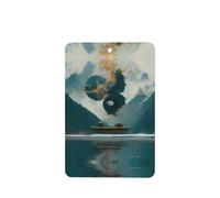 Poezjzw Ambientadores rectangulares con aroma a lavanda para coche, patrón de valle misterioso, 6 tabletas de aromaterapia para armario y zapatos