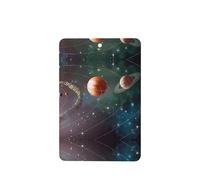 Poezjzw Ambientadores rectangulares con aroma a lavanda para coche, planeta, espacio, sistema solar, 4 unidades, tabletas de aromaterapia para armario, zapatero, eliminar