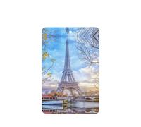 Poezjzw Ambientadores rectangulares con aroma a lavanda para coche, torre Eiffel (1) patrón 6 tabletas de aromaterapia para armario, zapatero, eliminar