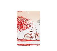 Poezjzw Ambientadores rectangulares con aroma a lavanda, para el día de San Valentín, bicicleta, árbol, corazón rojo, patrón de ciclo, 6 unidades, tabletas de aromaterapia para armario, zapatero