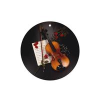 Poezjzw Ambientadores redondos para coche, con aroma a lavanda, diseño de partituras de violín, 6 unidades, tabletas de aromaterapia para armario de zapatos, eliminar