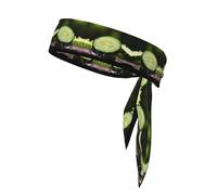 Poezjzw Bandana con estampado de pepino, bandana multideportiva, unisex, el mejor equipo deportivo unisex para yoga, correr, ciclismo, gimnasio