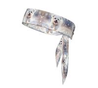 Poezjzw Bandana con estampado de perro feliz, bandana multideportiva, unisex, el mejor equipo deportivo unisex para yoga, correr, ciclismo, gimnasio