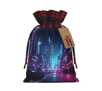 POEZJZW Bolsa de regalo con cordón de Cars On The Street, perfecta para celebraciones, Navidad, cumpleaños, fiestas, etc