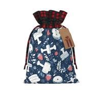POEZJZW Bolsa de regalo con cordón para campanas de fresa, bolsa de aperitivos, bolsa de caramelos, perfecta para celebraciones, Navidad, cumpleaños, fiestas, etc