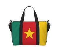 Poezjzw Bolsa de viaje con la bandera de Camerún, bolsa de mano para fin de semana, bolsas de mano de obra para mujeres, bolsas de hospital para trabajo de parto y parto, bolsa de equipaje nocturna,