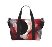 Poezjzw Bolsa de viaje con patrón abstracto de Tai Chi para fin de semana, bolsas de mano de mano de obra para mujer, bolsas de hospital para trabajo de parto y parto, bolsa de equipaje nocturna,