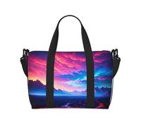 Poezjzw Bolsa de viaje para fotografía, paisaje, bolsa de viaje, bolsa de equipaje resistente al agua, bolsa de fin de semana, bolsa plegable, Negro -, Talla única
