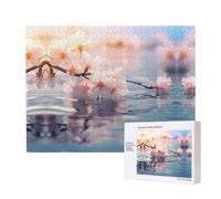 Poezjzw Cherry Blossoms In Full Bloom - Rompecabezas clásico de madera de 500 piezas para decoración del hogar, juego intelectual de 38 x 52 cm