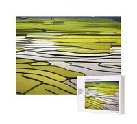 Poezjzw China Yunnan Yuanyan - Rompecabezas clásico para adultos, 500 piezas, rompecabezas de madera, decoración moderna del hogar, juego intelectual, 52 x 38 cm