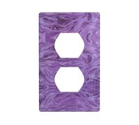 Poezjzw Cubierta de pared con patrón de mármol con textura morada oscura, placa de pared decorativa, tamaño 4.5 x 2.75 pulgadas para áreas residenciales y comerciales