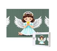 Poezjzw Cute Little Angel - Rompecabezas clásico para adultos, 300 piezas, rompecabezas de madera moderno para decoración del hogar, juego intelectual, 40 x 28 cm