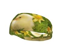 Poezjzw Diadema deportiva con diseño de patos para bebé, adecuada para correr, yoga, banda elástica que absorbe la humedad