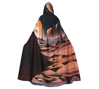 POEZJZW Disfraz de capa con capucha con patrón de planeta desconocido para adultos, hombres y mujeres, sudaderas de Navidad, disfraces de cosplay
