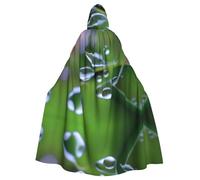 POEZJZW Disfraz de capa con capucha con patrón de rocío matutino para adultos, hombres y mujeres, sudaderas con capucha de Navidad, disfraces de cosplay