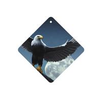 Poezjzw Eagle Under The Stars - Ambientadores para coche, 6 unidades, cuadrados, para colgar en tabletas de aromaterapia, ambientadores perfumados para dormitorio y baño