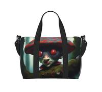 Poezjzw Elves On The Tree - Bolsa de viaje para fin de semana, bolsas de mano de mano para mujeres, bolsas de hospital para trabajo de parto y parto, bolsa de equipaje nocturna, color negro, talla