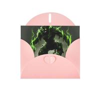 POEZJZW Elves On The Tree Spirit - Tarjetas de Navidad de papel perlado, con sobres rosas, tarjetas de agradecimiento, boda, día de San Valentín, 10 unidades