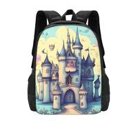 POEZJZW Fairytale - Mochila para portátil con diseño de castillo de cuento de hadas, para enfermera, elegante, viajes, escuela, libros, mochilas casuales