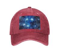POEZJZW Gorra de béisbol clásica con diseño de cerebro de inteligencia artificial, de algodón lavado, sombrero de papá, tamaño ajustable, sombrero de verano, unisex, para hombres y mujeres, color