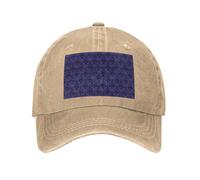 POEZJZW Gorra de béisbol con patrón de enjambre fantasma, gorra de béisbol ajustable de metal, unisex, color negro, natural, Talla única