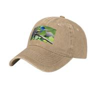 POEZJZW Gorra de béisbol con patrón de jilguero de verano, vintage, ajustable, para mujer, hombre, mujer, regalo natural