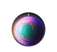 Poezjzw Hot Planet - Ambientadores para coche, 4 unidades, forma redonda, para colgar, aromaterapia, ambientadores perfumados para dormitorio y baño