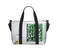 Poezjzw Jade Screen Fruit Gr - Bolsa de viaje para equipaje de mano, resistente al agua, para fin de semana y noche, plegable, Negro -, Talla única