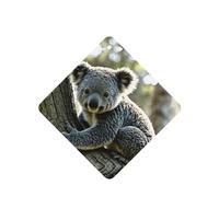 Poezjzw Koala On Trunk - Ambientadores para coche, 4 unidades, cuadrados, para colgar en tabletas de aromaterapia, ambientadores perfumados para dormitorio y baño