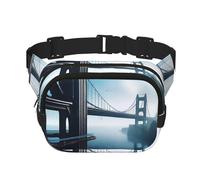 Poezjzw La riñonera cuadrada High Bridge Over The Sea es adecuada para viajes, deportes al aire libre y ciclismo. Es adecuada tanto para hombres como para mujeres