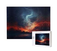 Poezjzw Liquefied Clouds2 - Rompecabezas de madera para adultos, 500 piezas, para familia, amigos, decoración del hogar, arte de pared, 20.4 x 15 pulgadas