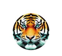 Poezjzw Little Fat Tiger Head - Ambientadores para coche, 6 unidades, forma redonda, para colgar, aromaterapia, ambientadores perfumados para dormitorio y baño