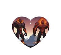 Poezjzw Magma - Ambientadores para coche, diseño gigante, 4 unidades, en forma de corazón, para colgar en tabletas de aromaterapia, ambientadores perfumados para dormitorio y baño