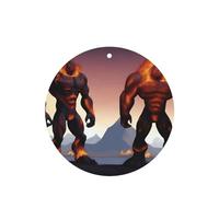 Poezjzw Magma - Ambientadores para coche, diseño gigante, 4 unidades, forma redonda, para colgar en tabletas de aromaterapia, ambientadores perfumados para dormitorio y baño