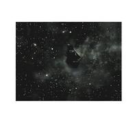 POEZJZW Manta de franela con diseño de nave espacial en las estrellas, 60 x 50 pulgadas, para sofá, cama, noche de cine, campamento y viajes