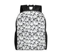 POEZJZW Mochila informal con diseño de pingüinos lindos para el colegio, para el día de las mujeres y deportes, bolsa de viaje para laptop