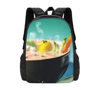 POEZJZW Mochila ligera con patrón de frutas y verduras, mochila de viaje para laptop, para niñas, niños, trabajo, universidad, regalos de vuelta a la escuela