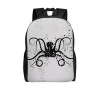 POEZJZW Mochila ligera con patrón de pulpo, mochila de viaje para laptop, para niñas, niños, trabajo, universidad, regalos de regreso a clases