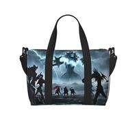 Poezjzw Monsters In Lightning - Bolsa de viaje para equipaje de mano, resistente al agua, para fin de semana y noche, plegable, Negro -, Talla única