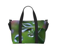 Poezjzw Morning Dew - Bolsa de viaje para equipaje de mano, resistente al agua, para fin de semana y noche, plegable, Negro -, Talla única